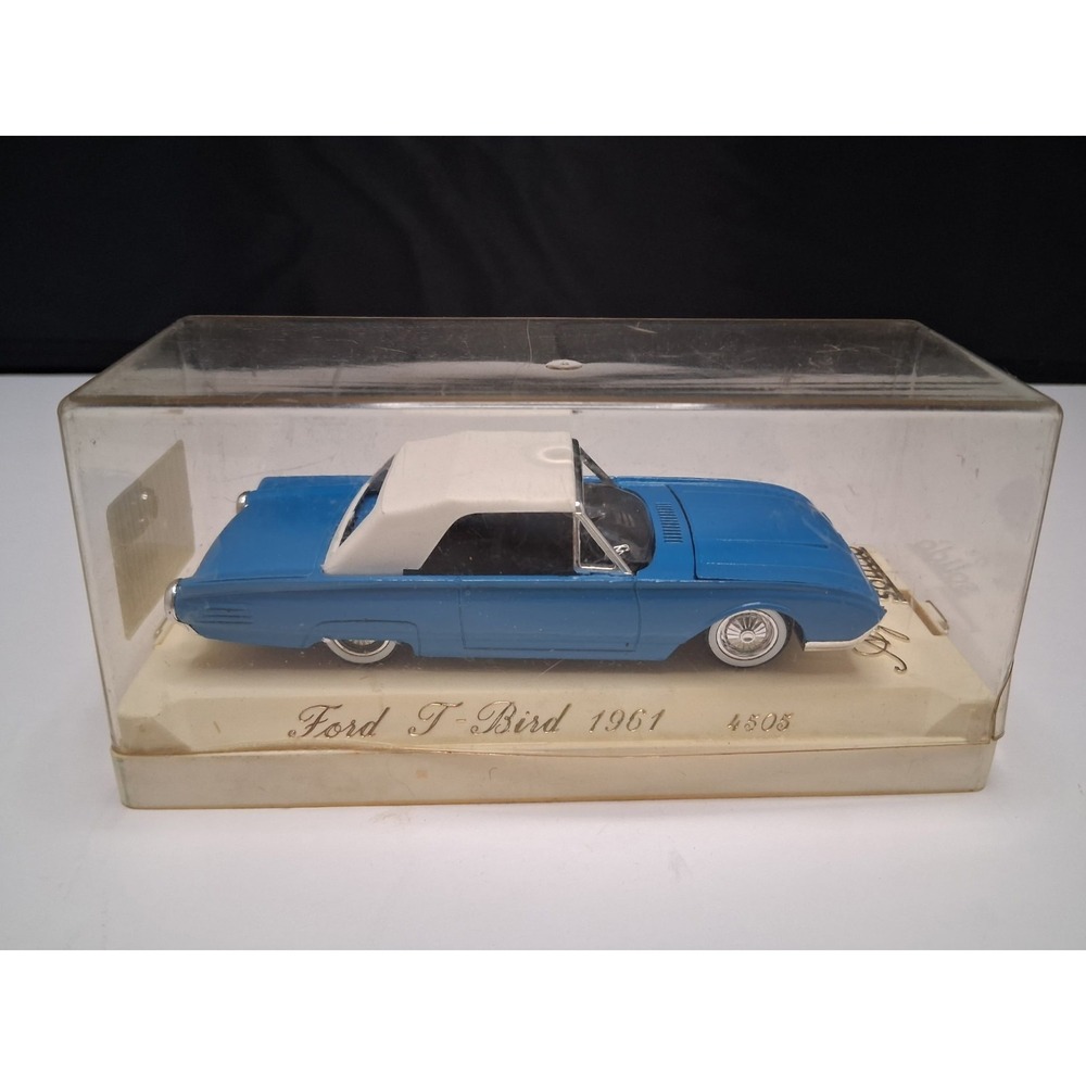 Solido Age d'Or Ford Thunderbird T-Bird 1961 Blue Diecast Model w/ Case